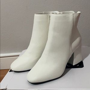 White booties